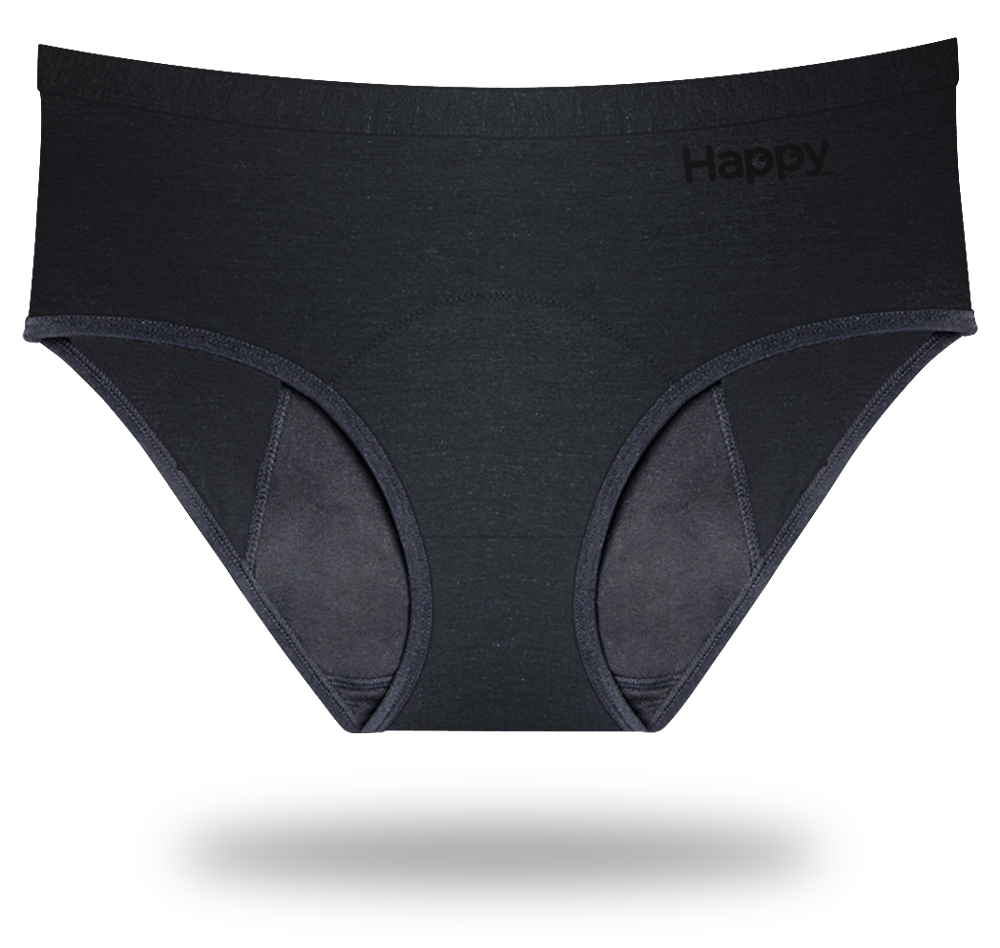 Midrise Period Underwear - Black