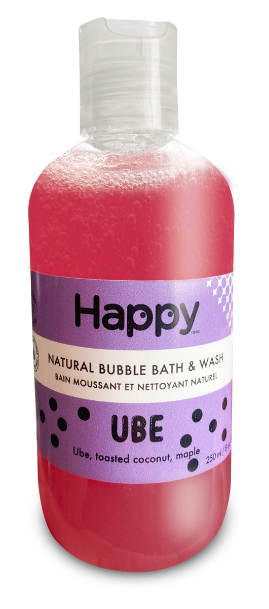 Ube Natural Bubble Bath & Wash Happy Natural Products Canada