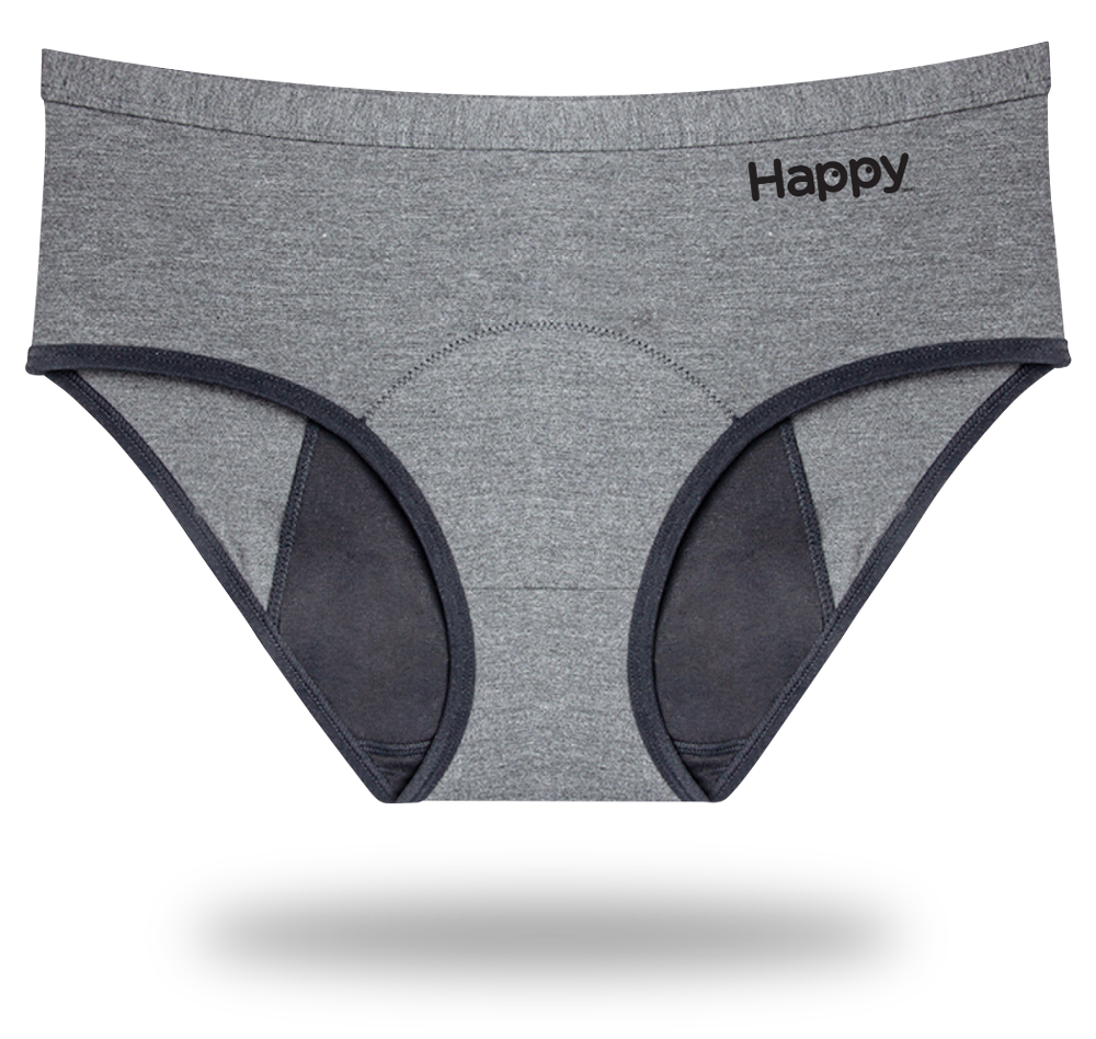Midrise Period Underwear - Graphite