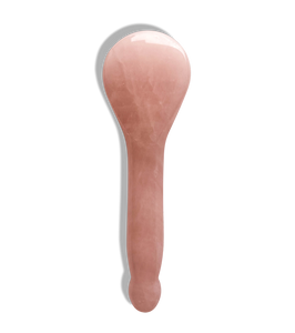 HAPPY SPOON GUA SHA ACUPRESSURE TOOL - ROSE QUARTZ