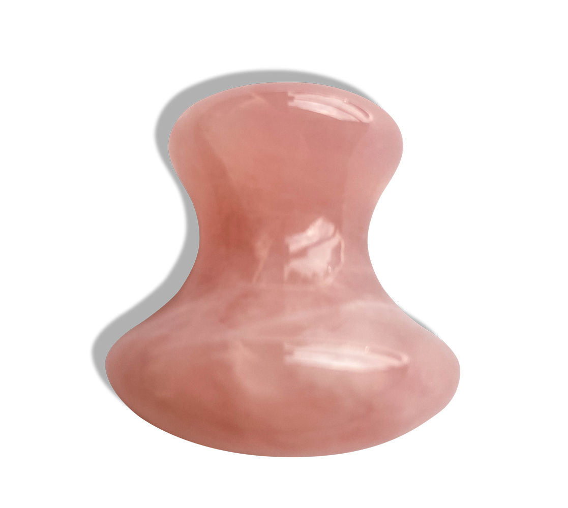 HAPPY EYE GUA SHA MASSAGE TOOL - ROSE QUARTZ