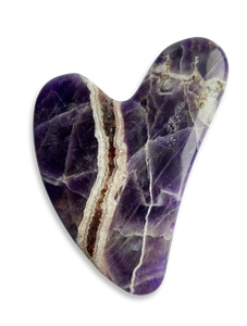 HAPPY GUA SHA HEART - AMETHYST